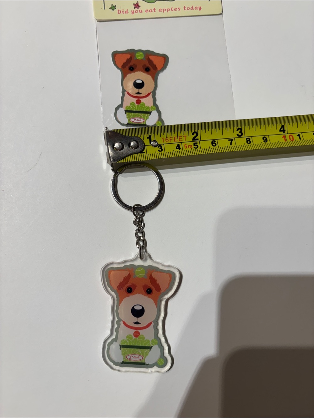 Wire-Fox Terrier Keychain and Sticker Set - Picture 6 of 7